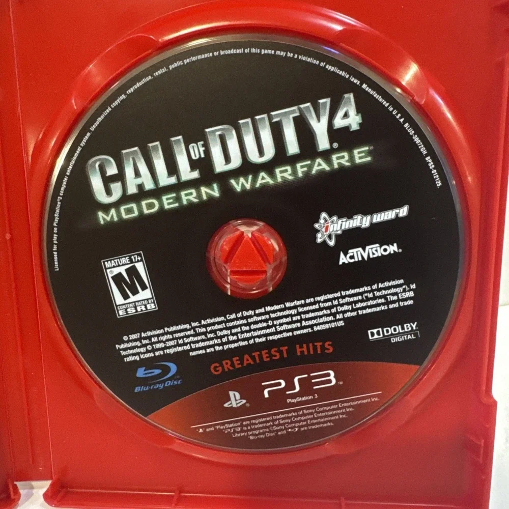 Call of Duty 4: Modern Warfare -- Greatest Hits (Sony PlayStation 3, 2010)